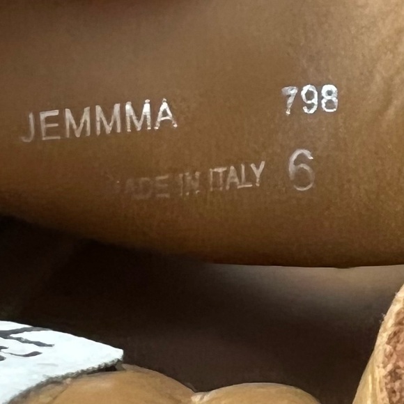 Steve Madden 6 Gemma Studded Brown Leather Platform Wedge Sandals Made in Italy - Picture 7 of 9